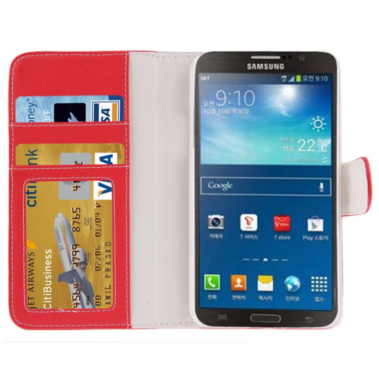 Litchi Texture Leather Case with Holder & Credit Card Slot for Galaxy Round G910 / G910S