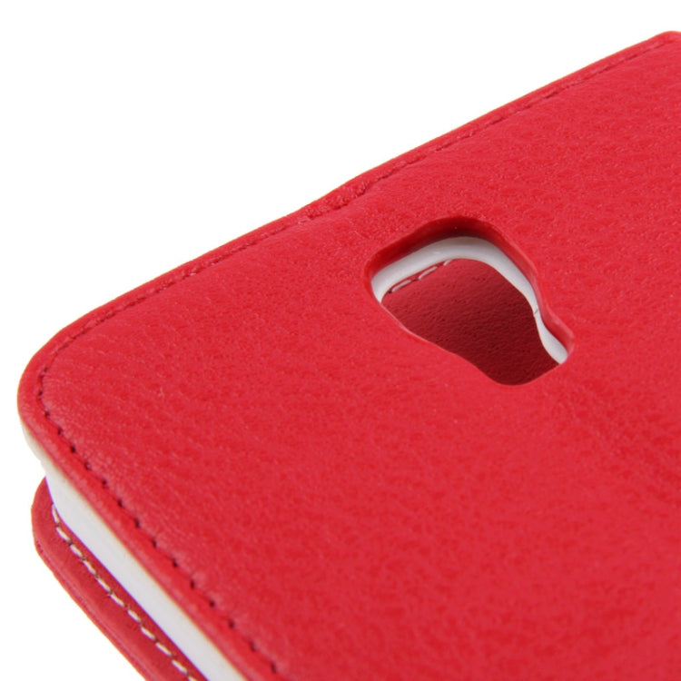 Litchi Texture Leather Case with Holder & Credit Card Slot for Galaxy Round G910 / G910S