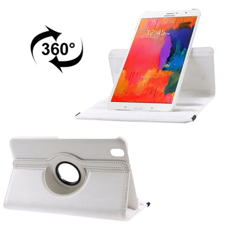 360 Degree Rotatable Litchi Texture Leather Case with 2-angle Viewing Holder for Galaxy Tab Pro 8.4 / T320