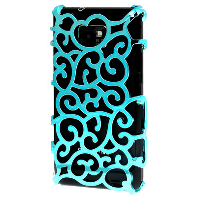 Hollow Style Plastic Case for Galaxy S II / i9100(Baby Blue)