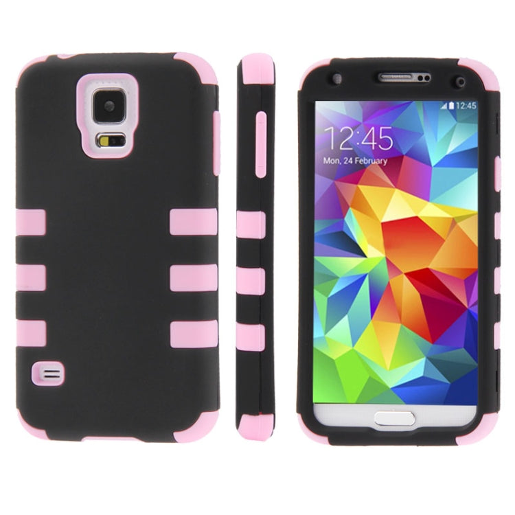 2-color Series Plastic + Silicone Combination Case for Galaxy S5 / G900