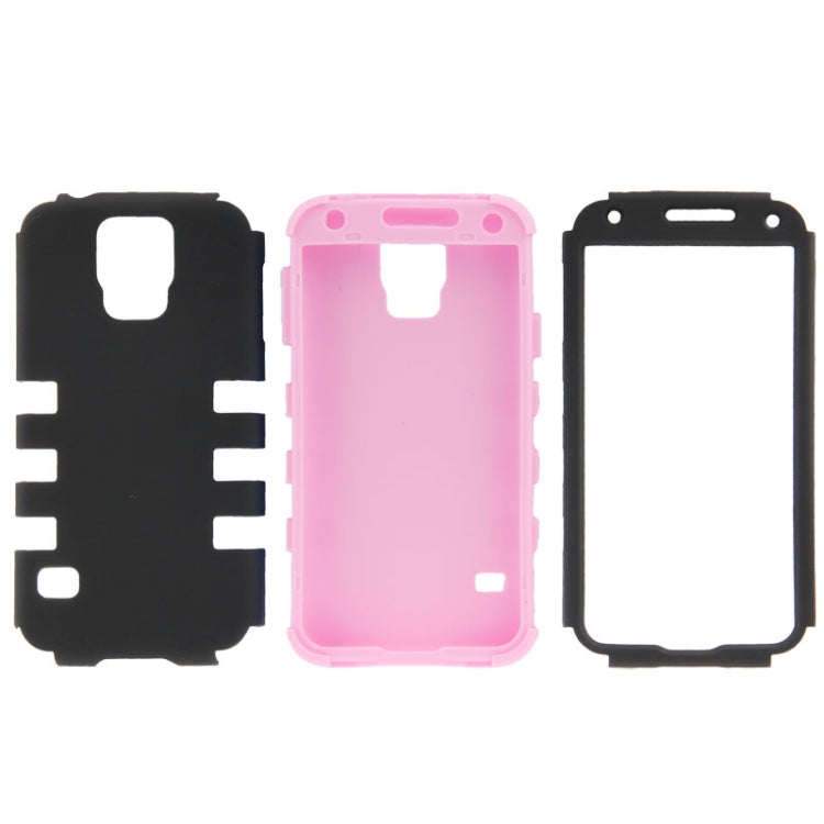 2-color Series Plastic + Silicone Combination Case for Galaxy S5 / G900