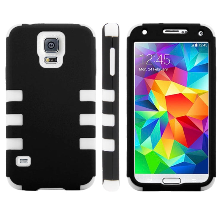 2-color Series Plastic + Silicone Combination Case for Galaxy S5 / G900
