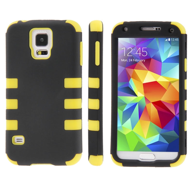 2-color Series Plastic + Silicone Combination Case for Galaxy S5 / G900
