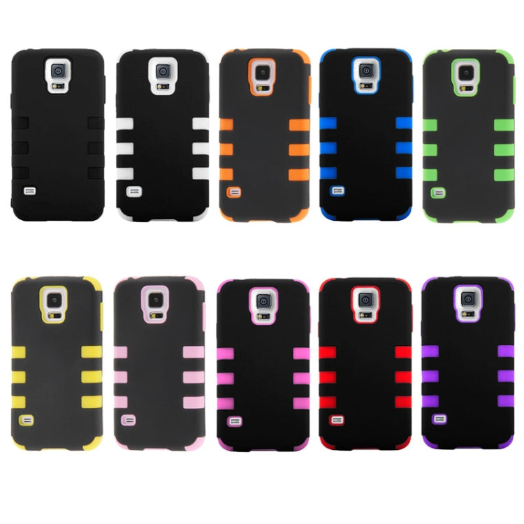 2-color Series Plastic + Silicone Combination Case for Galaxy S5 / G900