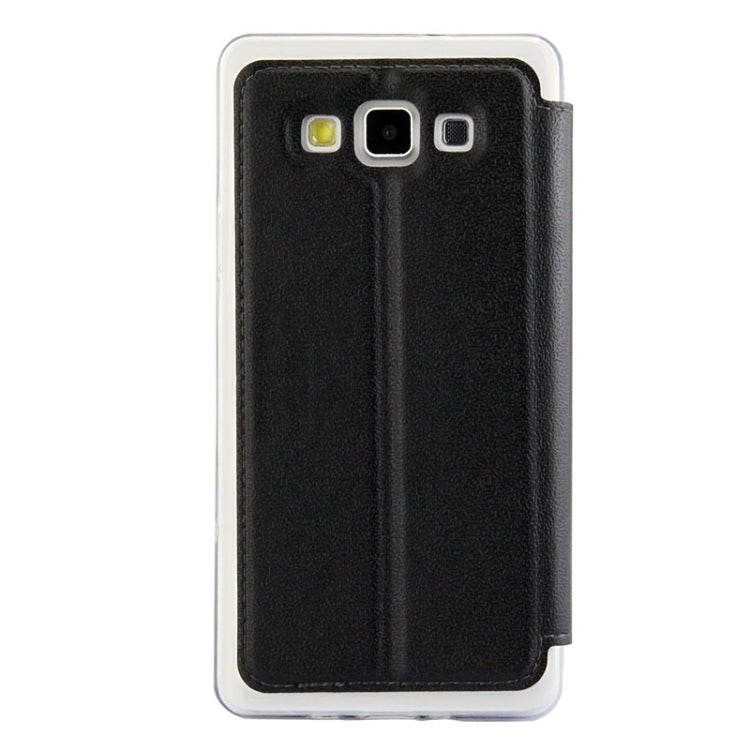 UFO Orange Peel Texture Leather Case with Holder & Card Slot & Caller ID Display for Galaxy A7 / A700F