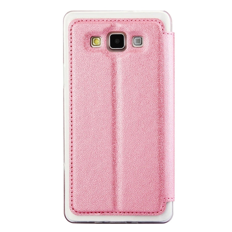 UFO Orange Peel Texture Leather Case with Holder & Card Slot & Caller ID Display for Galaxy A7 / A700F