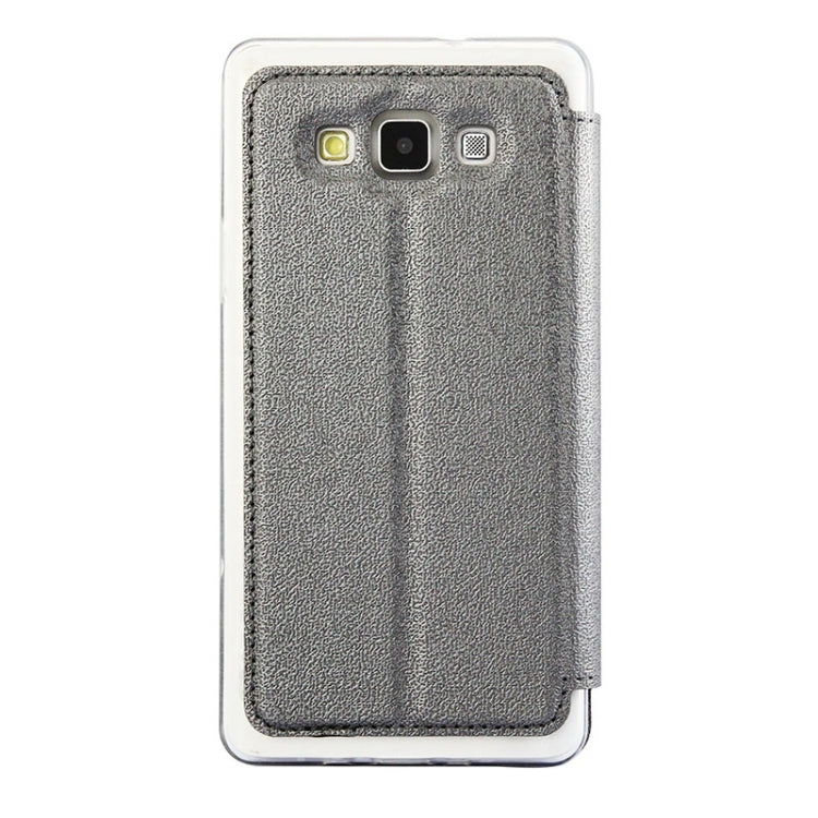 UFO Orange Peel Texture Leather Case with Holder & Card Slot & Caller ID Display for Galaxy A7 / A700F