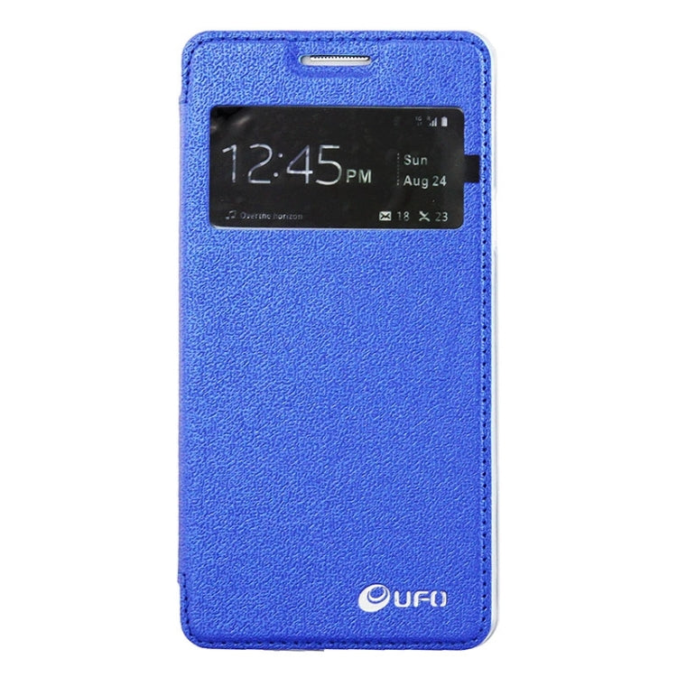 UFO Orange Peel Texture Leather Case with Holder & Card Slot & Caller ID Display for Galaxy A7 / A700F