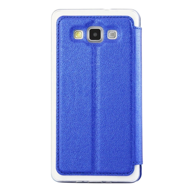 UFO Orange Peel Texture Leather Case with Holder & Card Slot & Caller ID Display for Galaxy A7 / A700F