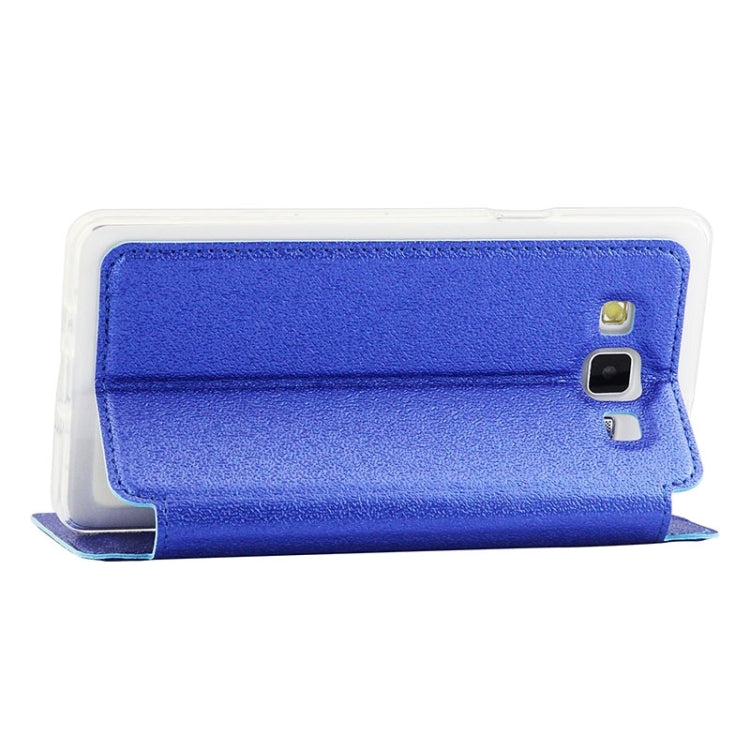 UFO Orange Peel Texture Leather Case with Holder & Card Slot & Caller ID Display for Galaxy A7 / A700F