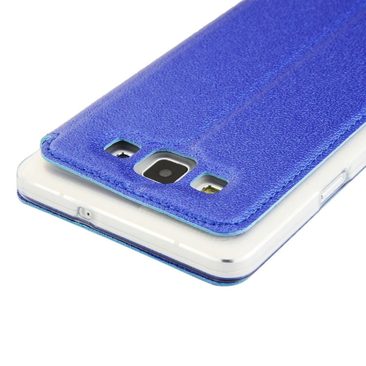 UFO Orange Peel Texture Leather Case with Holder & Card Slot & Caller ID Display for Galaxy A7 / A700F