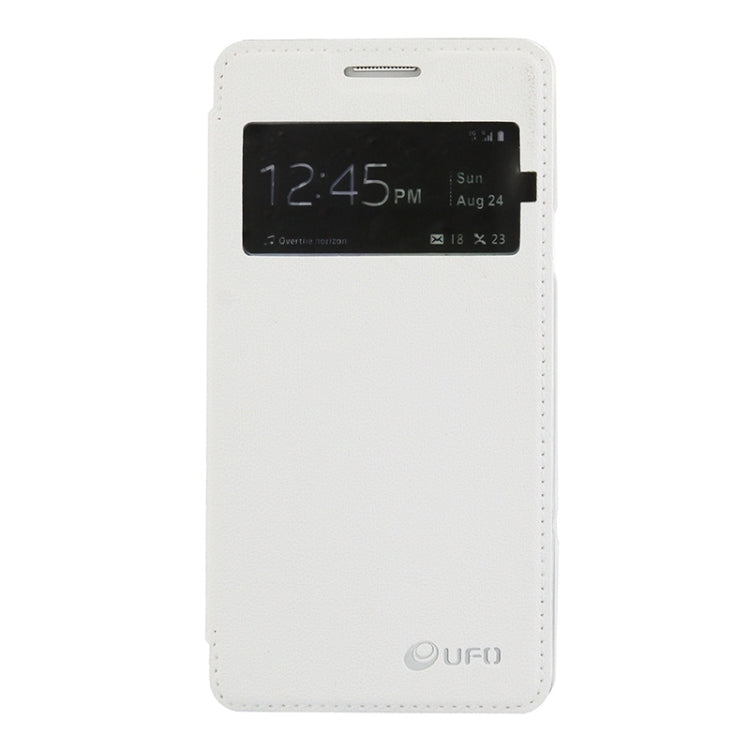 UFO Orange Peel Texture Leather Case with Holder & Card Slot & Caller ID Display for Galaxy A7 / A700F