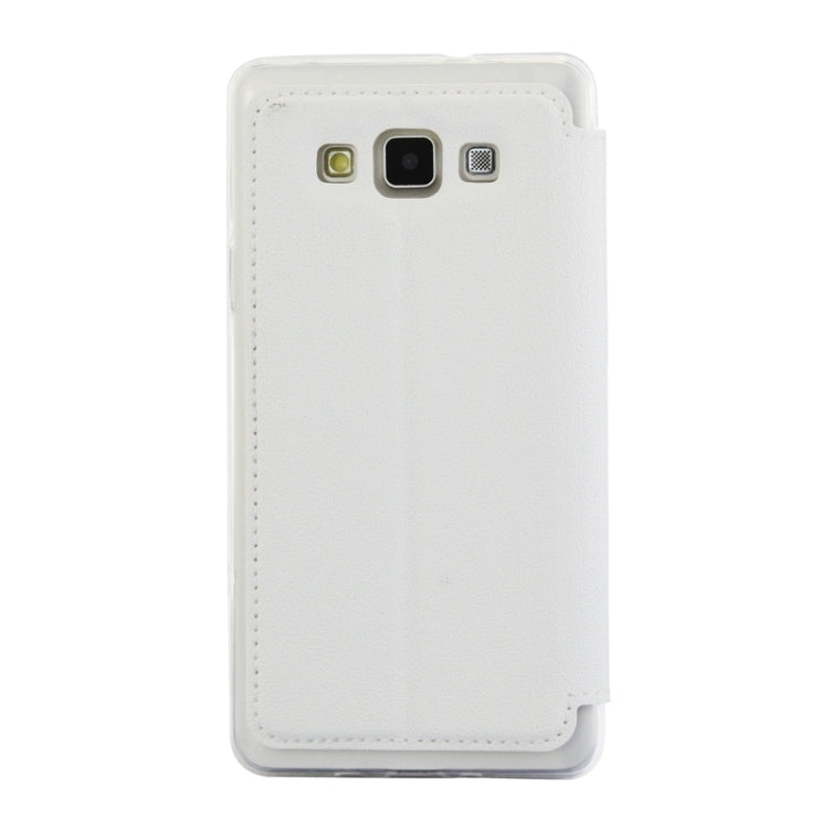 UFO Orange Peel Texture Leather Case with Holder & Card Slot & Caller ID Display for Galaxy A7 / A700F