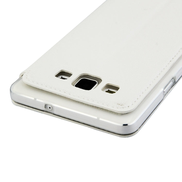 UFO Orange Peel Texture Leather Case with Holder & Card Slot & Caller ID Display for Galaxy A7 / A700F