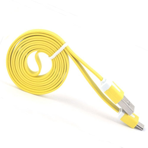 Noodle Style Micro USB Data Sync Charger Cable for Samsung