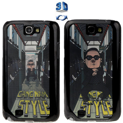 3D Effects Style Gang Nan Style Pattern Plastic Protector Case for Galaxy Note II / N7100