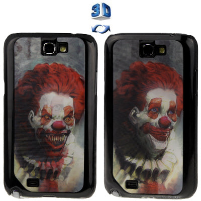 3D Effects Style Clown Pattern Plastic Protector Case for Galaxy Note II / N7100