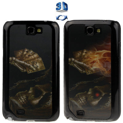 3D Effects Style Magic Skull Pattern Plastic Protector Case for Galaxy Note II / N7100