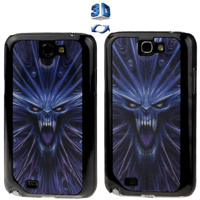 3D Effects Style Magic Demon Pattern Plastic Protector Case for Galaxy Note II / N7100