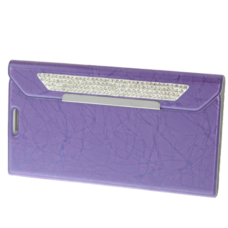 Wallet Style Diamond Encrusted Roots Texture Horizontal Flip Leather Case for Galaxy Note II / N7100
