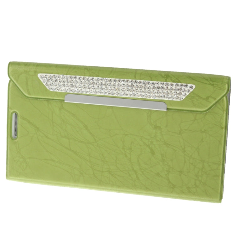 Wallet Style Diamond Encrusted Roots Texture Horizontal Flip Leather Case for Galaxy Note II / N7100