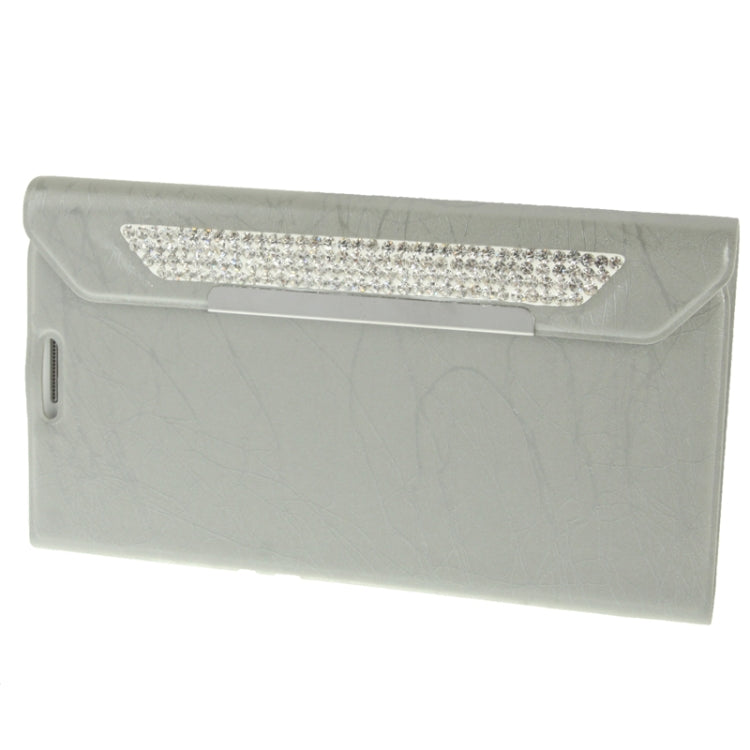 Wallet Style Diamond Encrusted Roots Texture Horizontal Flip Leather Case for Galaxy Note II / N7100
