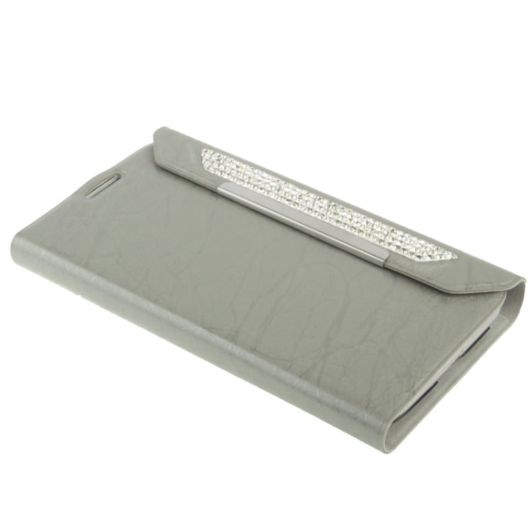 Wallet Style Diamond Encrusted Roots Texture Horizontal Flip Leather Case for Galaxy Note II / N7100