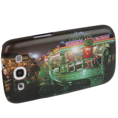 Turkey Ships Pattern Plastic Protective Case for Samsung S III / i9300