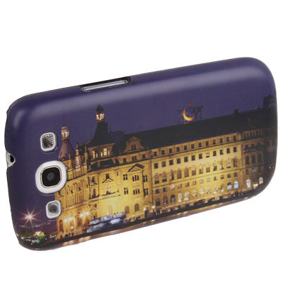 Turkey Street Night Scene Pattern Plastic Protective Case for Samsung S III / i9300