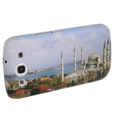 Masjid Pattern Plastic Protective Case for Samsung S III / i9300