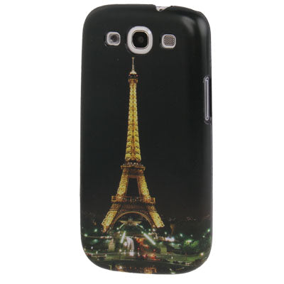 Eiffel Tower Pattern Plastic Protective Case for Samsung S III / i9300
