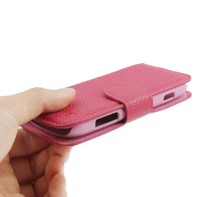 Litchi Texture Horizontal Flip Leather Case with Credit Card Slot & Holder for Galaxy Trend Duos / S7562
