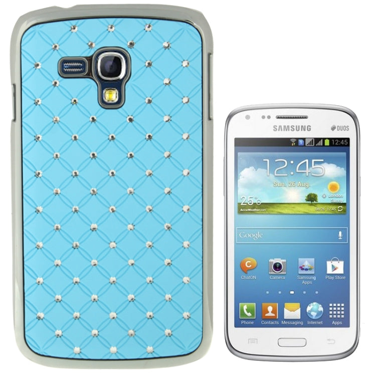 Luxury Bling Diamond Plating Skinning Plastic Case for Galaxy Dous / i8262D