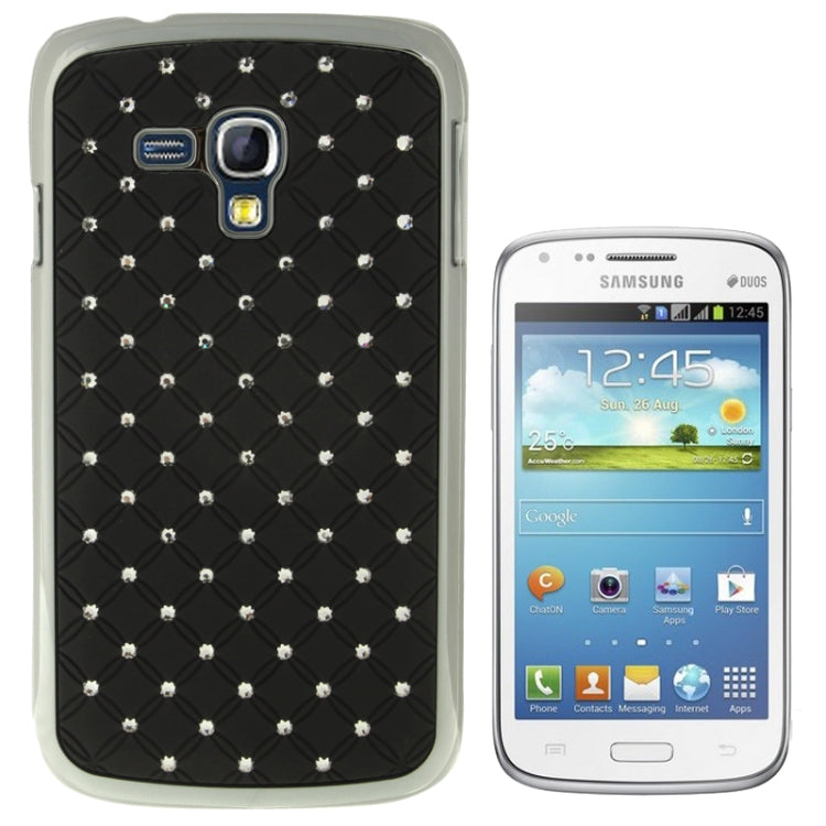 Luxury Bling Diamond Plating Skinning Plastic Case for Galaxy Dous / i8262D