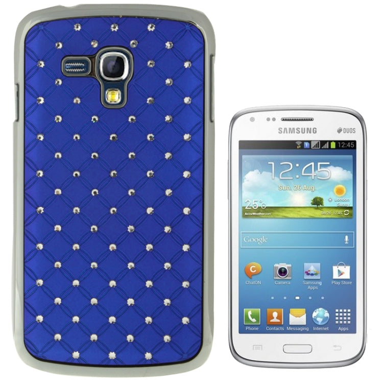 Luxury Bling Diamond Plating Skinning Plastic Case for Galaxy Dous / i8262D