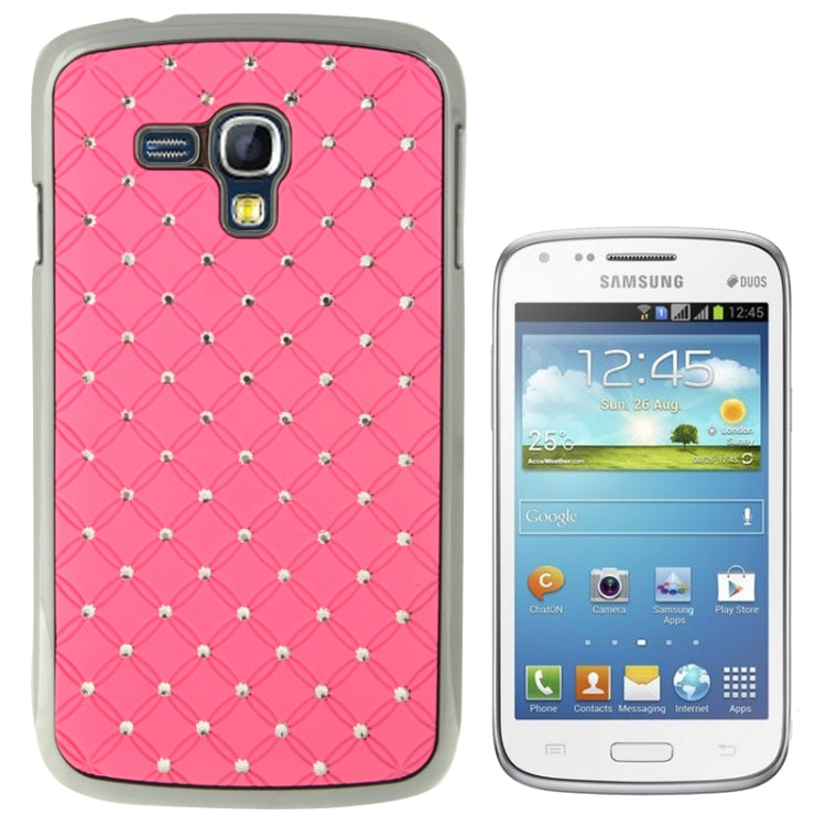 Luxury Bling Diamond Plating Skinning Plastic Case for Galaxy Dous / i8262D