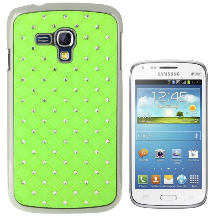 Luxury Bling Diamond Plating Skinning Plastic Case for Galaxy Dous / i8262D