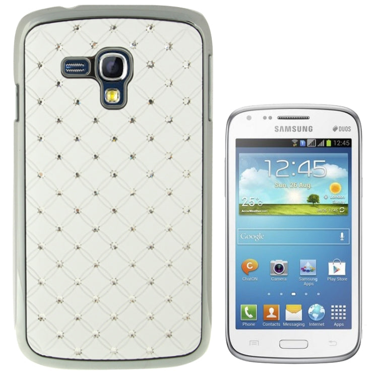 Luxury Bling Diamond Plating Skinning Plastic Case for Galaxy Dous / i8262D