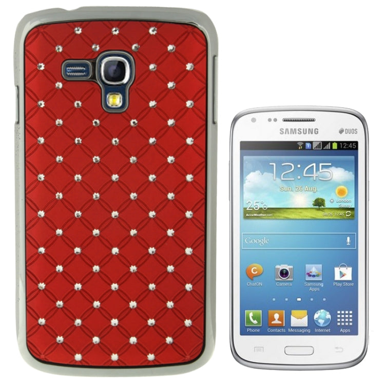Luxury Bling Diamond Plating Skinning Plastic Case for Galaxy Dous / i8262D