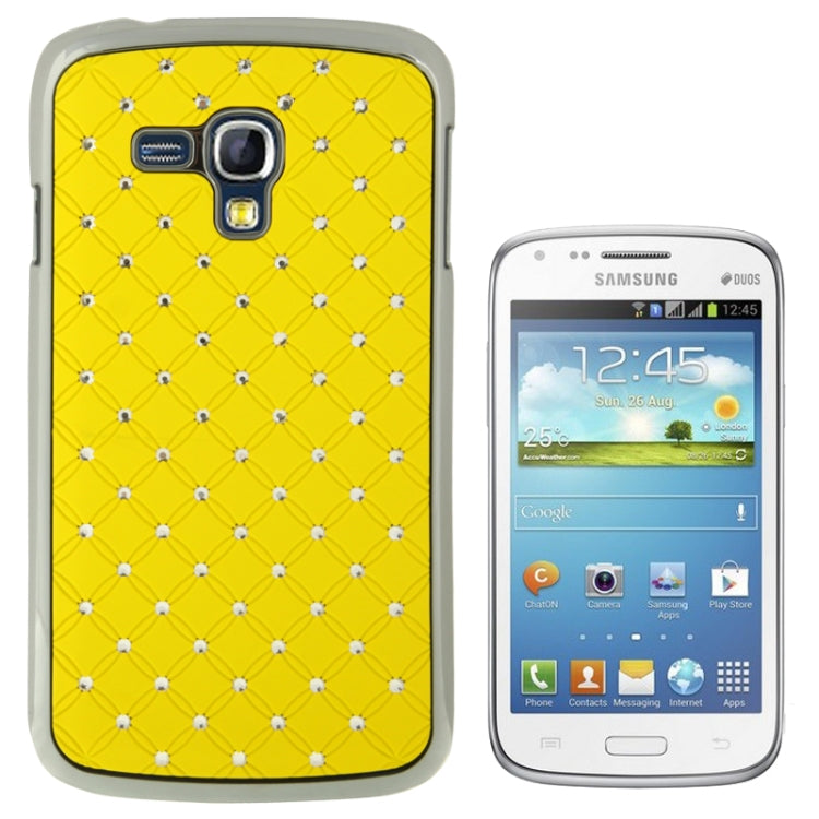 Luxury Bling Diamond Plating Skinning Plastic Case for Galaxy Dous / i8262D