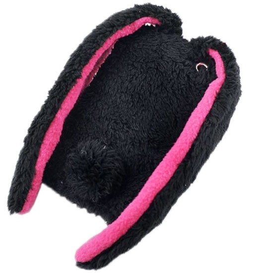 Memo Rabbit Style Suction Cup Plush Doll Case for Galaxy Note III / N9000 (Black)