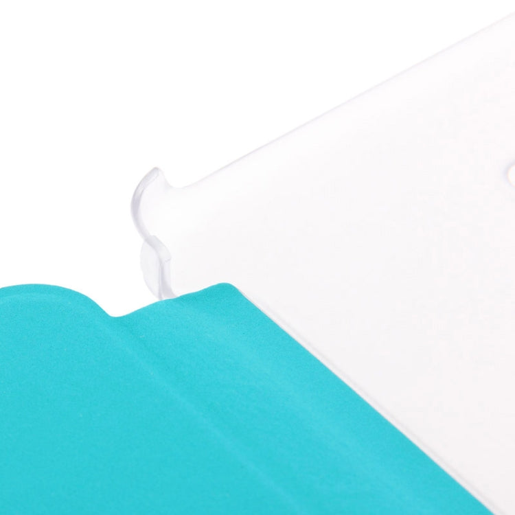 3-folding Toothpick Texture Leather Case with Holder for Galaxy Tab 3 Lite T110 / T111