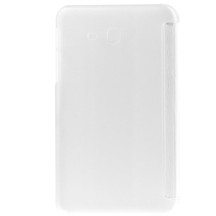 3-folding Toothpick Texture Leather Case with Holder for Galaxy Tab 3 Lite T110 / T111