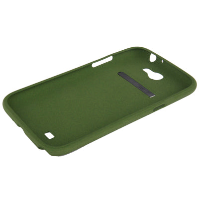 Pure Color Frosted TPU Protection Case with Holder for Galaxy Note II / N7100