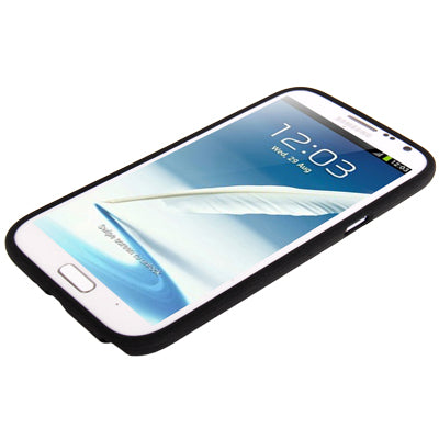 Pure Color Frosted TPU Protection Case with Holder for Galaxy Note II / N7100