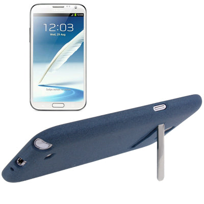 Pure Color Frosted TPU Protection Case with Holder for Galaxy Note II / N7100