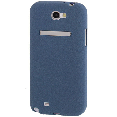 Pure Color Frosted TPU Protection Case with Holder for Galaxy Note II / N7100