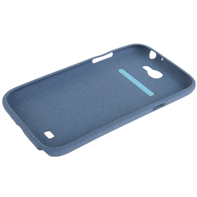 Pure Color Frosted TPU Protection Case with Holder for Galaxy Note II / N7100