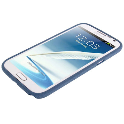 Pure Color Frosted TPU Protection Case with Holder for Galaxy Note II / N7100